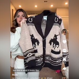 Wrangler retro western cardigan